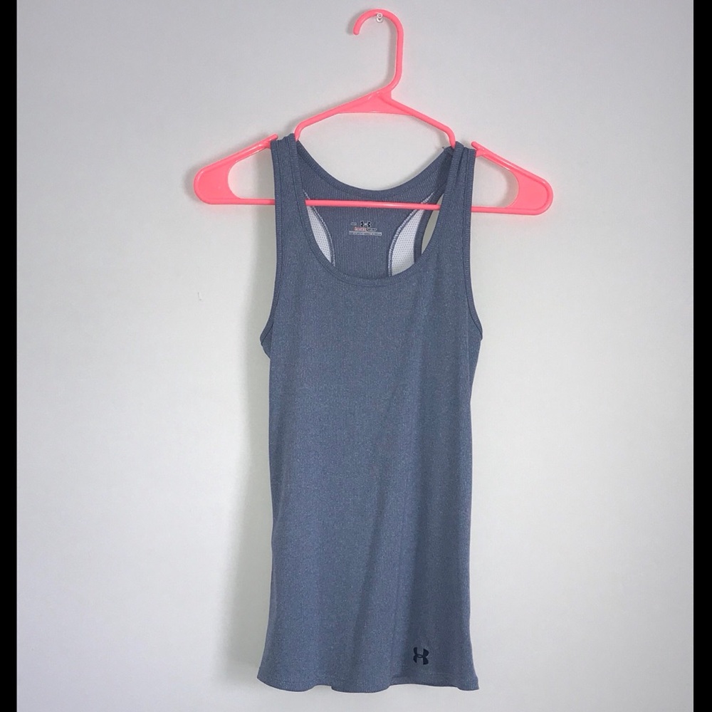 Women’s Under Armor Racerback Gray Tank Top EUC